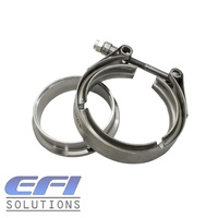 3 Inch Dump Pipe Flange With Clamp "Stainless Steel" Suits GT30, GTX30, GT35, GTX35 Garrett V-Band Turbine Housing